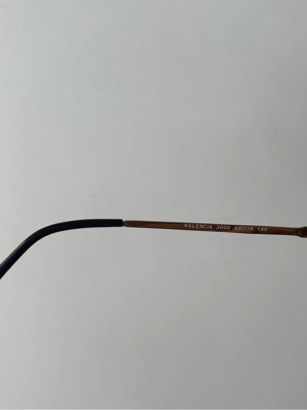 Valencia 2000 Vintage Gold Metal Eyeglass Frames